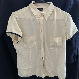 Silk short sleeve shirt